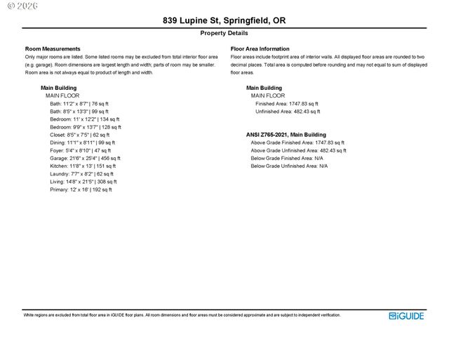 839 LUPINE St, Springfield, OR 97477