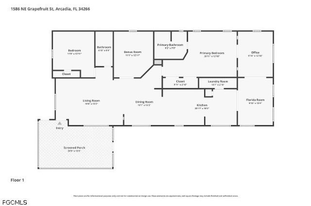 1586 NE Grapefruit ST, Arcadia, FL 34266