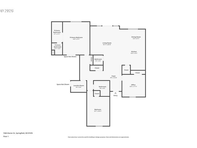 7260 GLACIER Dr, Springfield, OR 97478
