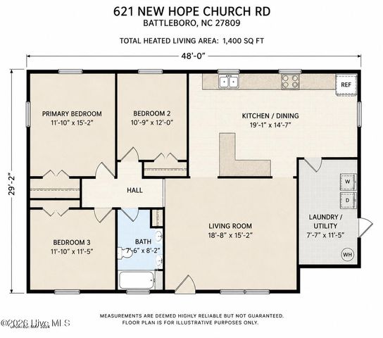 621 New Hope Church Road, Battleboro, NC 27809