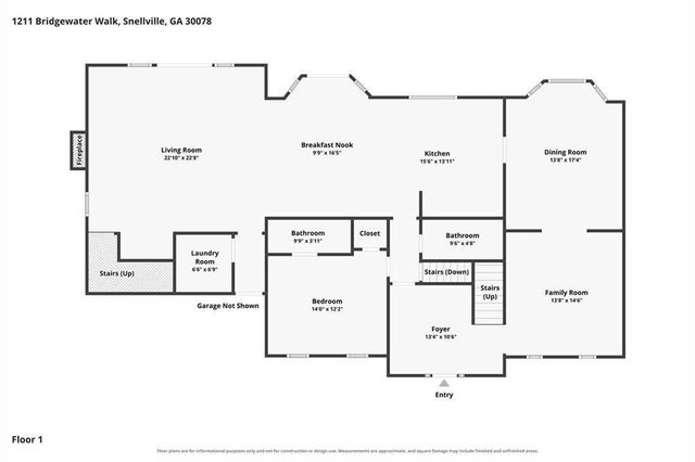1211 Bridgewater Walk, Snellville, GA 30078