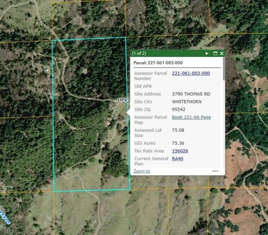 3790 Thomas Road, Miranda, CA 95553