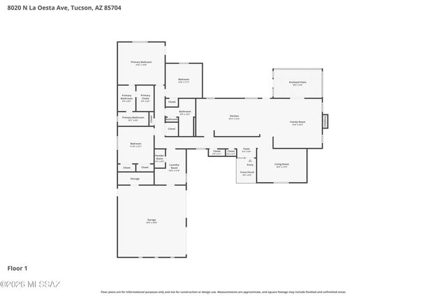 8020 N La Oesta Avenue, Tucson, AZ 85704