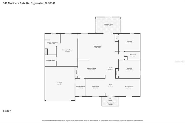 341 MARINERS GATE DRIVE, Edgewater, FL 32141