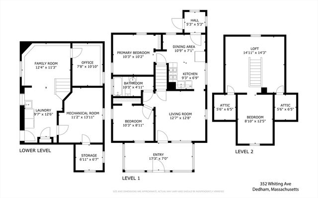 352 Whiting, Dedham, MA 02026