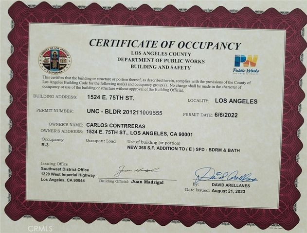 1524 E 75th, Los Angeles, CA 90001