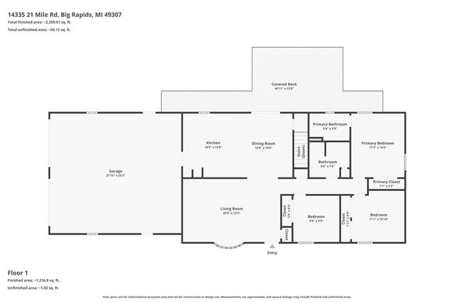 14335 21 Mile Road, Big Rapids, MI 49307