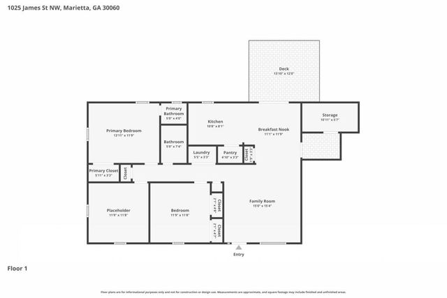 1025 James Street NW, Marietta, GA 30060