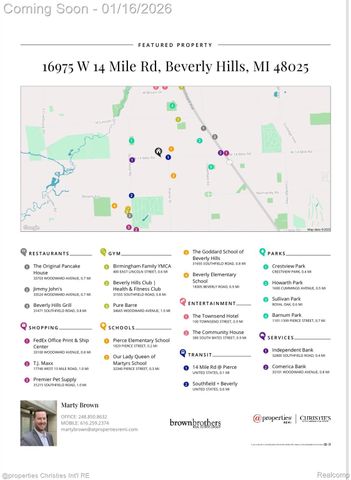 16975 W Fourteen Mile Road, Beverly Hills Village, MI 48025