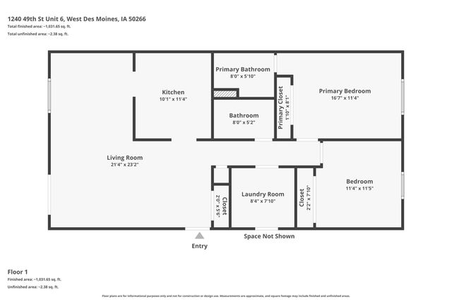 1240 49th Street 6, West Des Moines, IA 50266