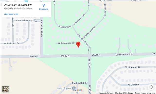 6873 W Cedarwood Circle, Mccordsville, IN 46055