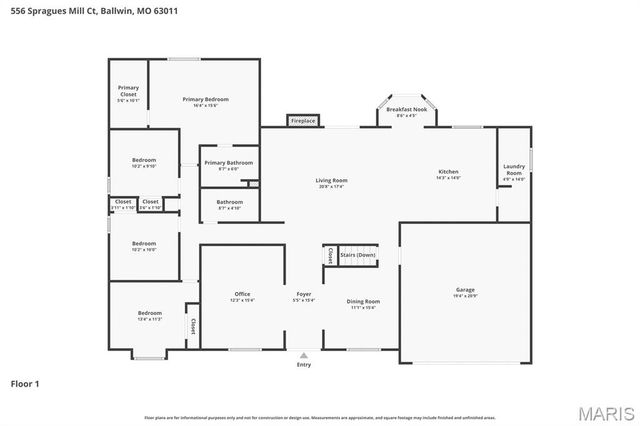 556 Spragues Mill Court, Ballwin, MO 63011
