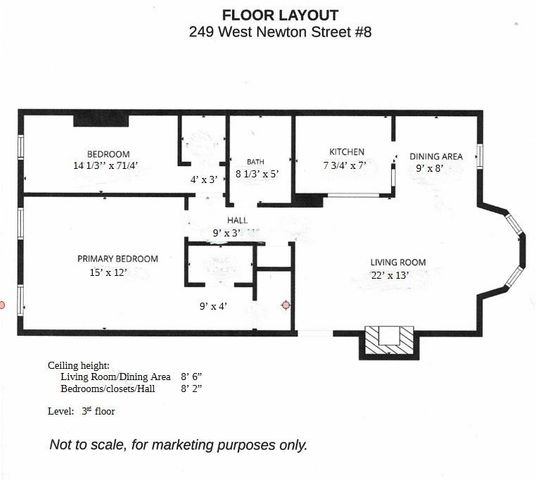 249 West Newton Street 8, Boston, MA 02116
