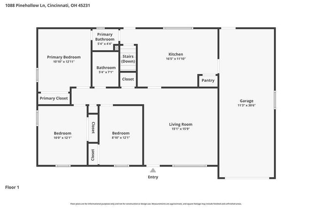 1088 Pinehollow Lane, Springfield Twp., OH 45231