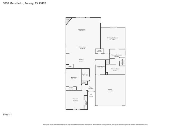 5836 Melville Lane, Forney, TX 75126