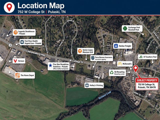 752 W College St, Pulaski, TN 38478