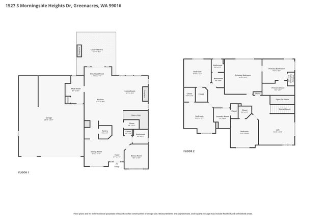 1527 S Morningside Heights Dr, Greenacres, WA 99016
