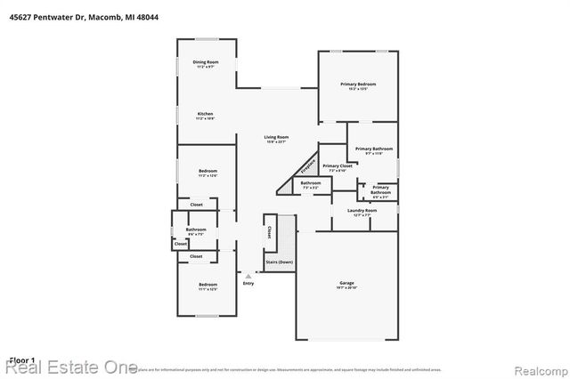 45627 Pentwater Drive, Macomb, MI 48044