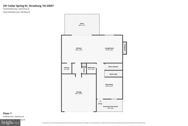 241 CEDAR SPRING DR, Strasburg, VA 22657