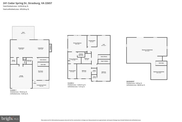 241 CEDAR SPRING DR, Strasburg, VA 22657