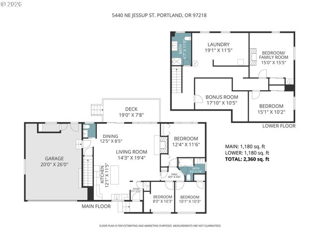 5440 Ne JESSUP St, Portland, OR 97218