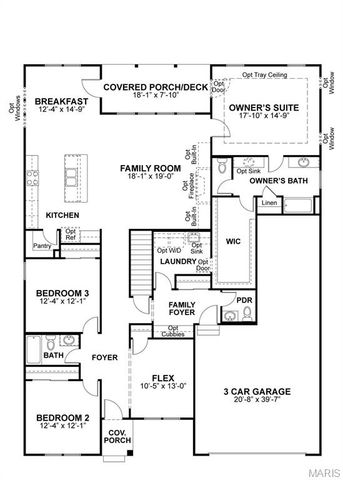 1 Jefferson 3 Car at The Reserve at Wildwood, Wildwood, MO 63040