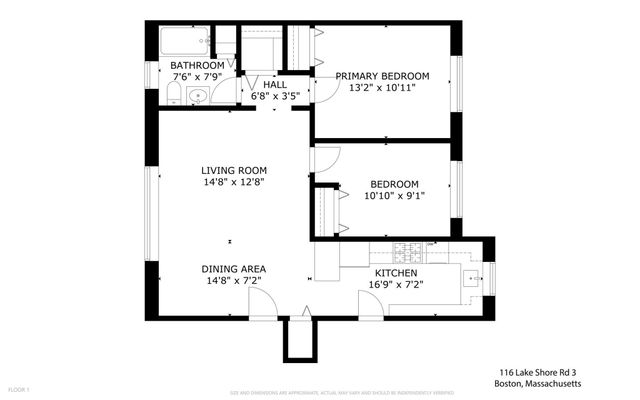 116 Lake Shore 3, Boston, MA 02135
