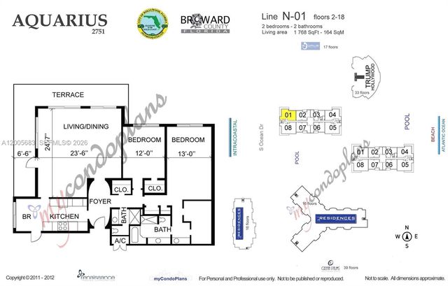 2751 S Ocean Dr 701N, Hollywood, FL 33019