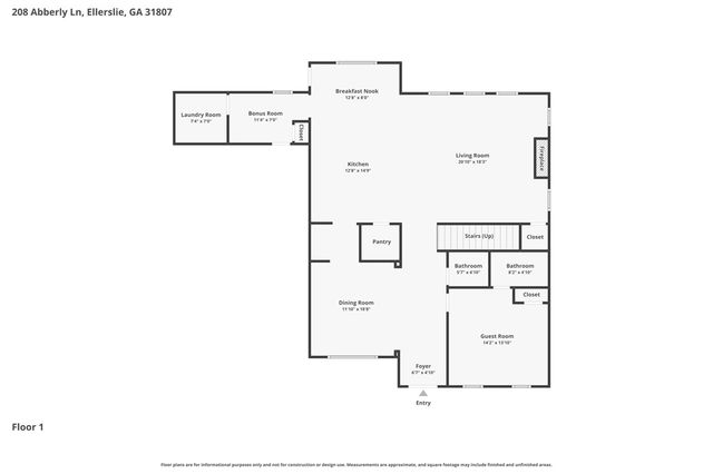 208 Abberly Lane, Ellerslie, GA 31807