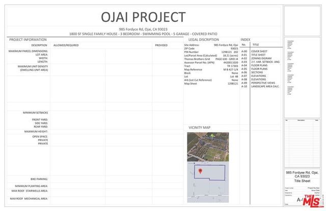 828 985 Fordyce Rd & 2561 Grand Avenue, Ojai, CA 93023