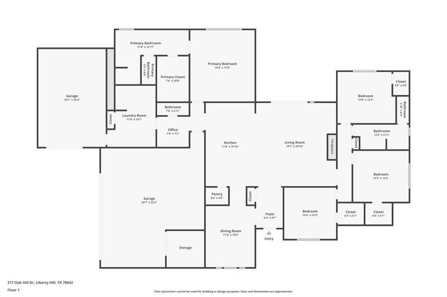 217 Oak Hill DR, Liberty Hill, TX 78642