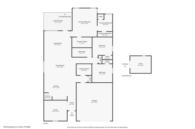 130 Greenspire LN, Hutto, TX 78634