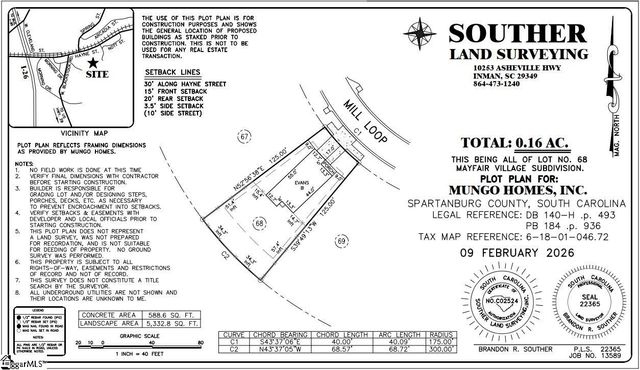 2301 Mill Loop Lot 68, Spartanburg, SC 29301