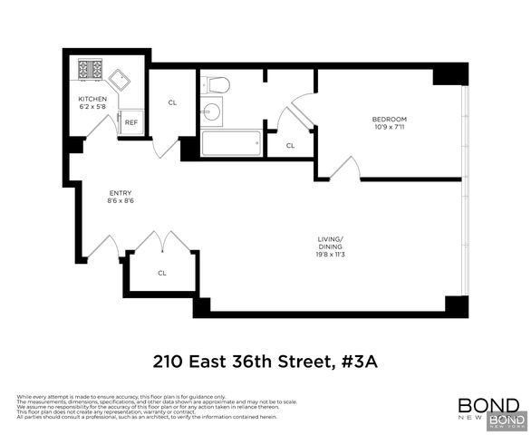 210 E 36th St Apt 3A, New York City, NY 10016