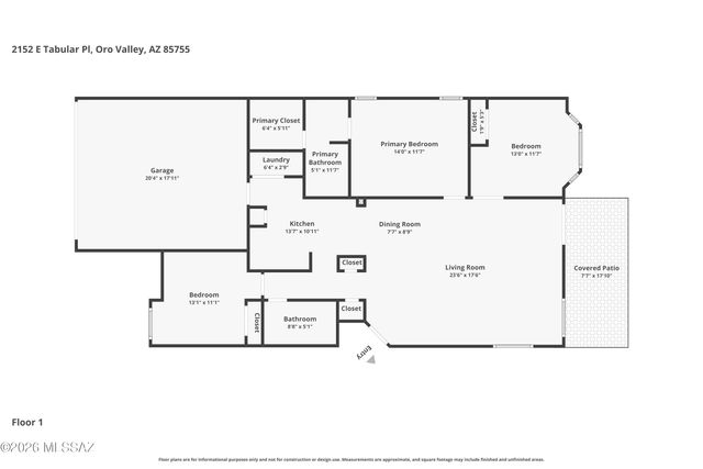 2152 E Tabular Place, Oro Valley, AZ 85755