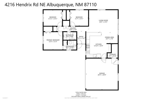 4216 Hendrix Road NE, Albuquerque, NM 87110