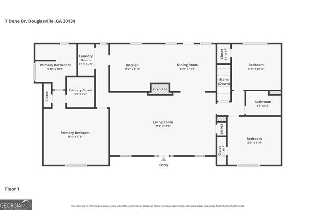7 Dene Drive, Douglasville, GA 30134