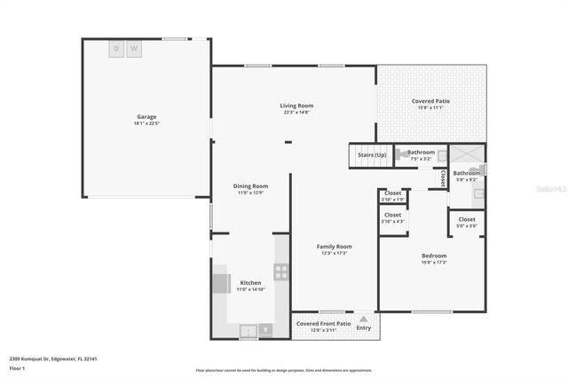 2309 KUMQUAT DRIVE, Edgewater, FL 32141