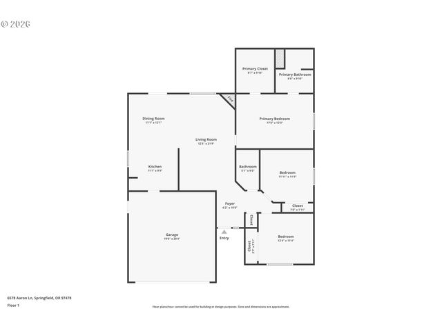 6578 AARON Ln, Springfield, OR 97478