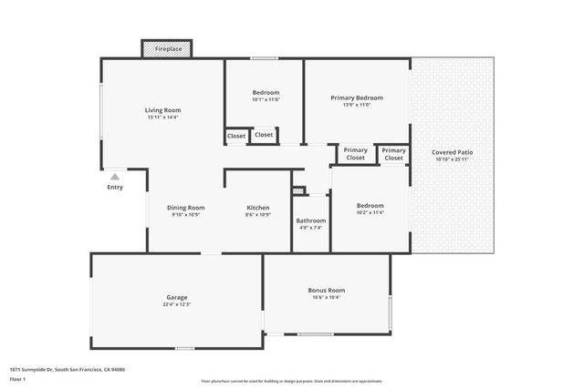 1071 Sunnyside Drive, South San Francisco, CA 94080
