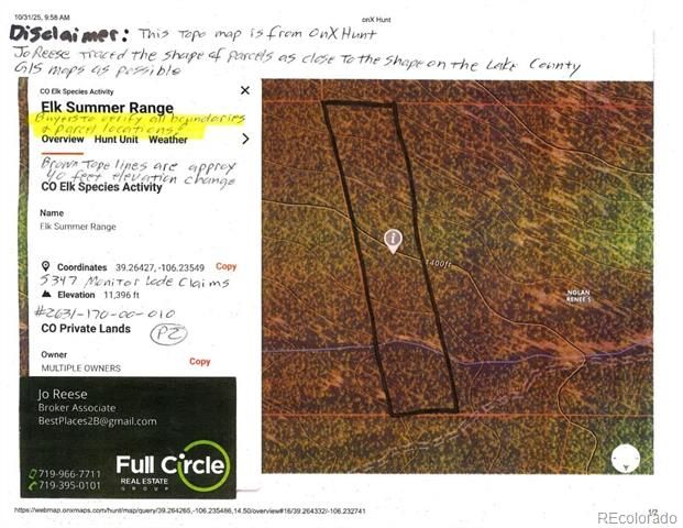 5347 Monitor Lode Claims, Leadville, CO 80461