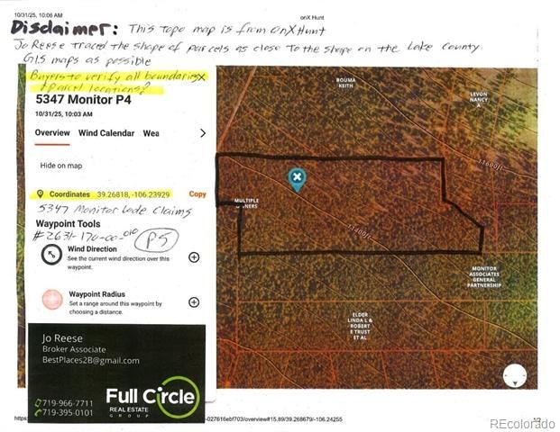 5347 Monitor Lode Claims, Leadville, CO 80461