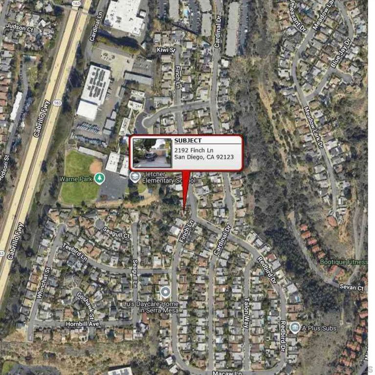 Image 1 of property listing at 2192 Finch Ln., San Diego, CA 92123
