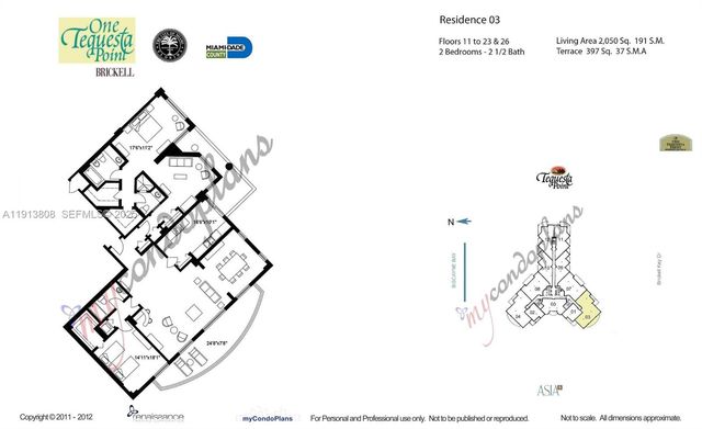 888 Brickell Key Dr 1903, Miami, FL 33131