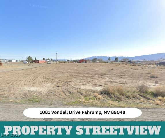 1081 Vondell Drive, Pahrump, NV 89048