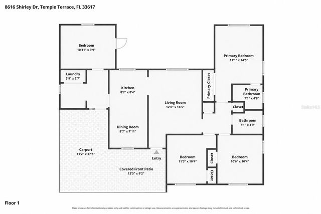 8616 SHIRLEY DRIVE, Temple Terrace, FL 33617