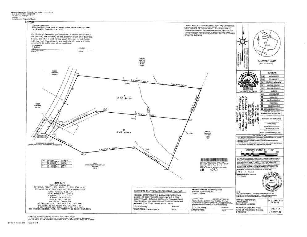 3811 Landrum Road Lot B, Columbus, NC 28722