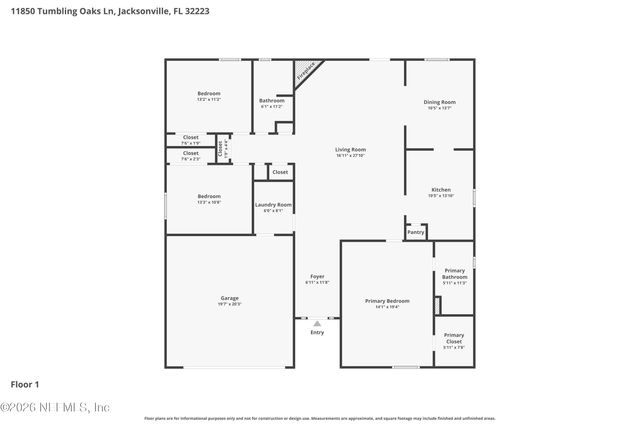 11850 TUMBLING OAKS Lane, Jacksonville, FL 32223