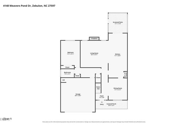 4148 Weavers Pond Drive, Zebulon, NC 27597