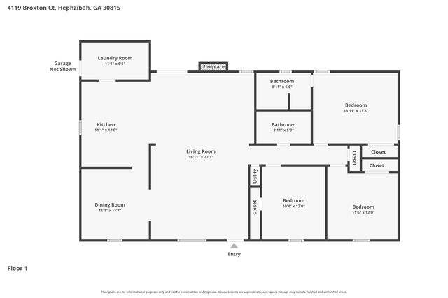 4119 Broxton Court, Hephzibah, GA 30815